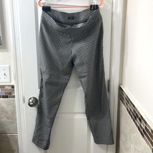 EUC Fundamental Things black and white slacks. Petite! Stretchy material. 14P